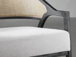 Aimee Chair in Nomad Snow - Image 3