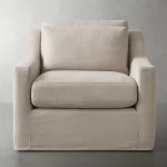 Ashby Slipcovered Swivel Chair