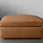 Beale Leather Ottoman