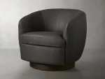 Cerrito Leather Swivel Chair - Image 2