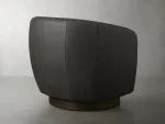 Cerrito Leather Swivel Chair - Image 4