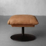 Deacon Leather Ottoman