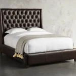 Devereaux Leather Tufted Bed