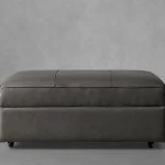 Filmore Leather Storage Ottoman