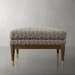 Fisher Square Ottoman in Matte Mink