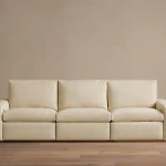 Kipton Wide Arm Three-Piece Motion Modular Sofa