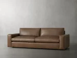 Kipton Wide Arm Leather Sofa - Image 2