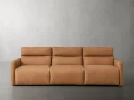 Rowland Tailored Leather Three-Piece Motion Modular Sofa