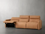 Rowland Tailored Leather Three-Piece Motion Modular Sofa - Image 5