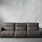 Rowland Leather Three-Piece Motion Modular Sofa