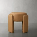 Micah Leather Ottoman