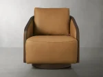 Pomona Leather Swivel Chair