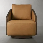 Pomona Leather Swivel Chair