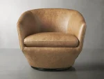 Pelton Leather Swivel Chair