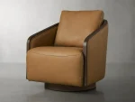 Pomona Leather Swivel Chair - Image 2