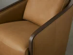 Pomona Leather Swivel Chair - Image 4