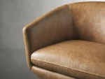 Pelton Leather Swivel Chair - Image 3
