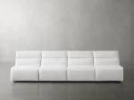 Rowland Tailored Four-Piece Armless Motion Modular Sofa