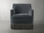 Savannah Swivel Chair with Fringe