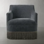 Savannah Swivel Chair with Fringe