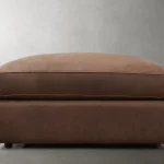 Vernon Leather Ottoman