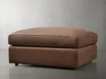 Vernon Leather Ottoman - Image 2