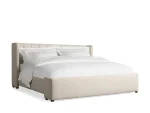 Wyller Channel-Stitched Bed with Low Footboard