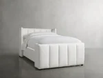 Wyller Channel-Stitched Twin Bed with High Footboard