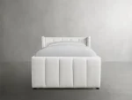 Wyller Channel-Stitched Twin Bed with High Footboard - Image 2