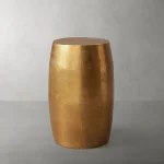 Hammered Drum End Table