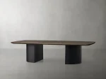 Saint Germain 72" Wood Coffee Table with Dauphine Base - Image 3
