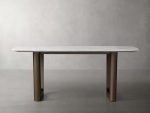 Saint Germain Stone Dining Table with Rennes Base