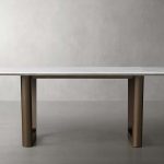 Saint Germain Stone Dining Table with Rennes Base