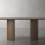 Saint Germain Stone Dining Table with Dauphine Base