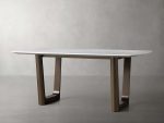 Saint Germain Stone Dining Table with Rennes Base - Image 2