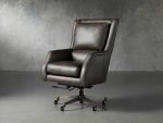 Alex Leather Desk Chair - Image 3