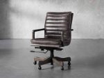 Cedrick Leather Desk Chair - Image 2