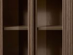 American Oak Mulholland Glass Cabinet Features Radius Corners - Image 3