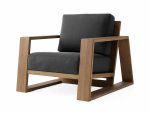 Canyon Outdoor Teak Lounge Chair - Image 2
