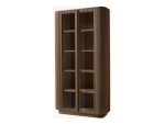American Oak Mulholland Glass Cabinet Features Radius Corners - Image 2