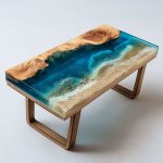 Creative Epoxy Resin River Coffee Table