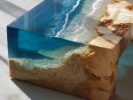 Living Room Epoxy Resin Ocean Coffee Table - Image 2
