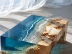 Living Room Epoxy Resin Ocean Coffee Table - Image 3