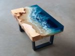 Creative Epoxy Resin River Coffee Table - Image 4