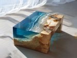 Living Room Epoxy Resin Ocean Coffee Table