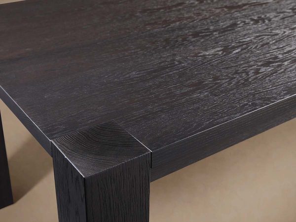Parsons Rectangle Dining Table with Solid Romanian Oak - Image 3