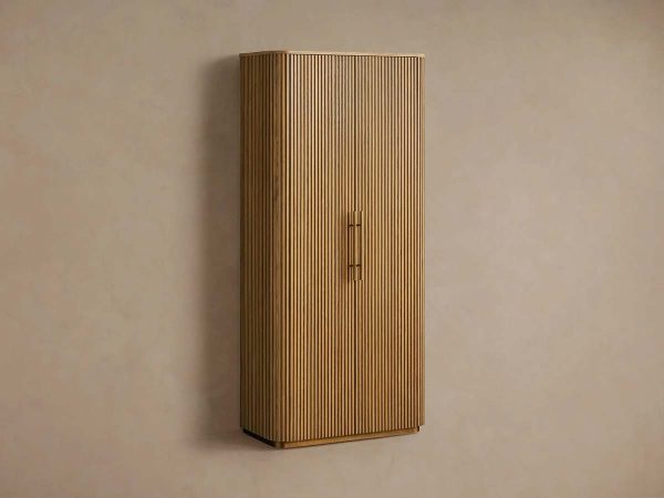 Finnley Wood Tall Cabinet Living Room Country Storage Cabinet with Doors - Image 9