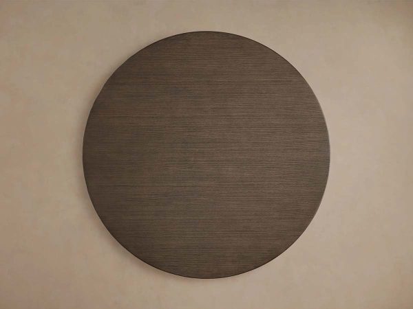 Saint Germain Round Wood Dining Table with Solid Oak & Oak Veneers Wood Dauphine Base - Image 7