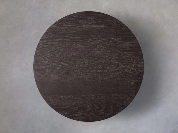 Sullivan Wood Round Coffee Table Oak Sofa Center Tea Table - Image 10