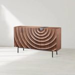 Lunara 3-Door Ripple Sideboard Modern Scandinavian Buffet Cabinets - Image 2